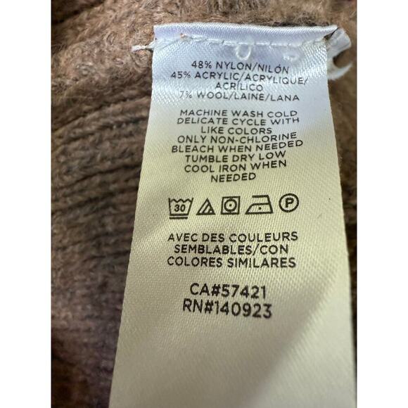 Lou & Grey for Loft wool blend fair isle sweater womens M - Picture 8 of 9